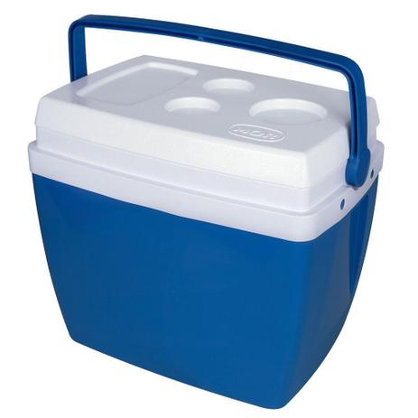 Caixa Termica Cooler 34 Litros Azul Mor Menor preço em Caixa Termica Cooler 34 Litros Azul Mor