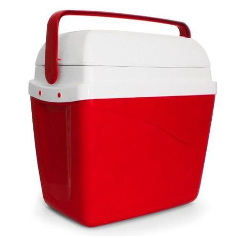 Caixa Térmica Cooler Vermelha 32 Litros Com Alça - Bells produtos Menor preço em Caixa Térmica Cooler Vermelha 32 Litros Com Alça - Bells produtos
