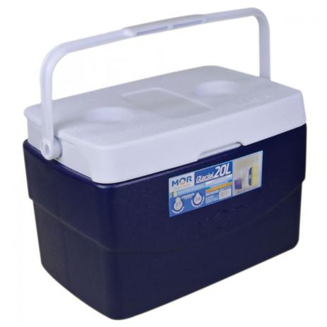 Caixa Termica Glacial 20 Litros Azul com Alca Reforcada Mor Menor preço em Caixa Termica Glacial 20 Litros Azul com Alca Reforcada Mor