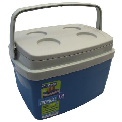 Caixa térmica Tropical 12 L Azul Soprano Menor preço em Caixa térmica Tropical 12 L Azul Soprano