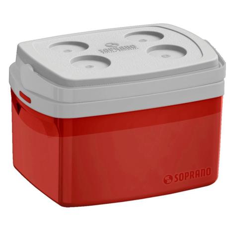 Caixa Térmica Tropical 12 Litros Porta Copos Numerado e Alça- Vermelha - Soprano é boa?