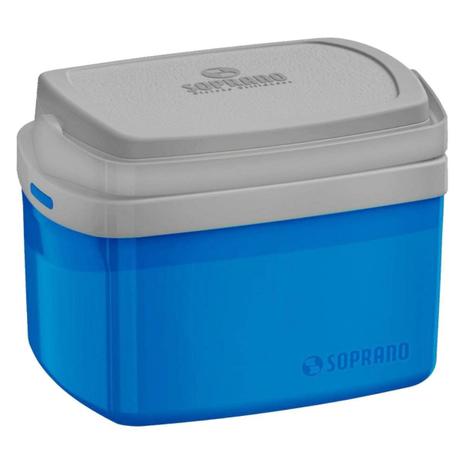 Caixa Térmica Tropical 5 L Com Alça de Transporte Praia - Azul - Soprano é boa?
