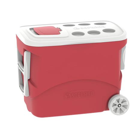 Caixa Térmica Tropical Com Rodas 50 Litros Vermelho- Soprano é ruim? Caixa Térmica Tropical Com Rodas 50 Litros Vermelho- Soprano é boa?