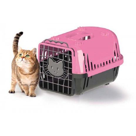 Caixa Transporte Cats Evolution Rosa - Pet injet Menor preço em Caixa Transporte Cats Evolution Rosa - Pet injet
