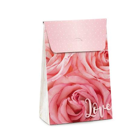 Caixa Trapezio P/Presente Floral Rosa G 23X1,5Xdec. Festas - Cromus Menor preço em Caixa Trapezio P/Presente Floral Rosa G 23X1,5Xdec. Festas - Cromus