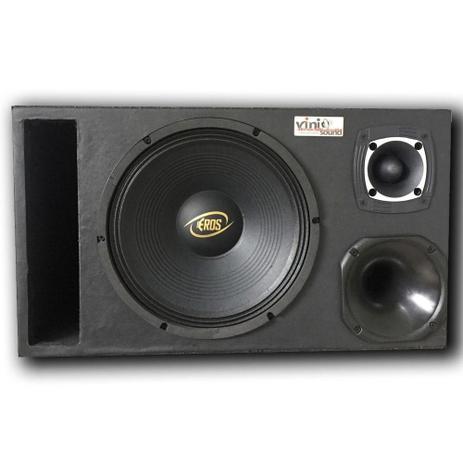 Caixa Trio Eros E-450LC Black 450WRMS 12 Pol + Driver + Tweeter - Vinisound é ruim? Caixa Trio Eros E-450LC Black 450WRMS 12 Pol + Driver + Tweeter - Vinisound é boa?