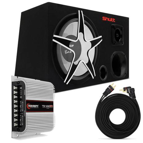 Caixa Trio Som Automotivo Completa 390W RMS Subwoofer 12 Pol + Tweeter + Corneta + Módulo Taramps - Prime Menor preço em Caixa Trio Som Automotivo Completa 390W RMS Subwoofer 12 Pol + Tweeter + Corneta + Módulo Taramps - Prime
