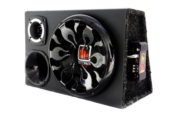 Caixa Trio Som Detoner Automotivo Completa Selada + Modulo 500w Menor preço em Caixa Trio Som Detoner Automotivo Completa Selada + Modulo 500w