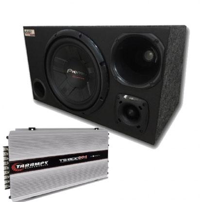 Caixa Trio Sub Pioneer TS-W311 12 Pol + D200 + ST200 + Módulo Taramps - Vinisound é boa?