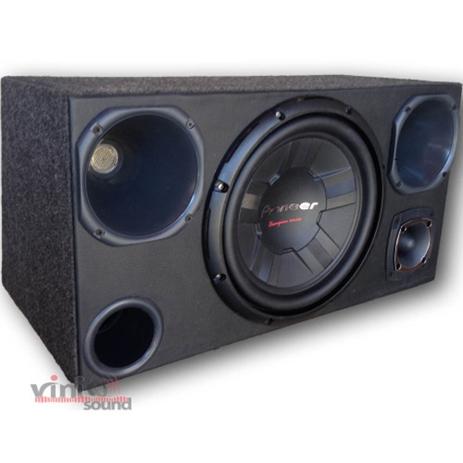 Caixa Trio Sub Pioneer TS-W311 400WRMS 12 Pol + 2 Driver + 1 Tweeter - Vinisound + Menor preço em Caixa Trio Sub Pioneer TS-W311 400WRMS 12 Pol + 2 Driver + 1 Tweeter - Vinisound +