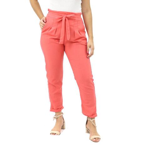 calça alfaiataria feminina cos alto