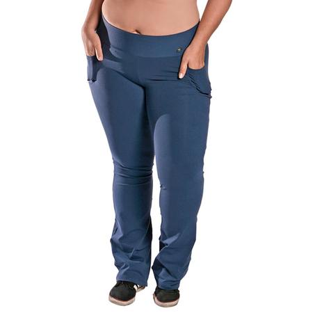 Calça Bailarina Plus Size Bolso Supplex Azul Marinho - Stewardess é ruim? Calça Bailarina Plus Size Bolso Supplex Azul Marinho - Stewardess é boa?