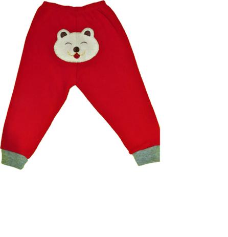 calça vermelha para bebe