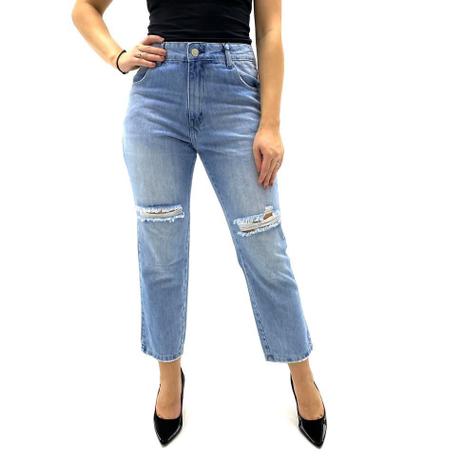 calça destroyed boyfriend feminina