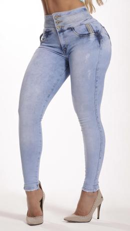 calça jeans cos largo