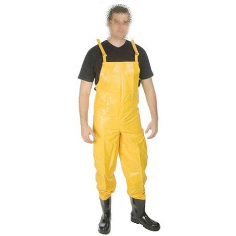 Calça com bota acoplada impermeável tipo jardineira saneamento pl500 ca 36004 - Vinilseg é boa?