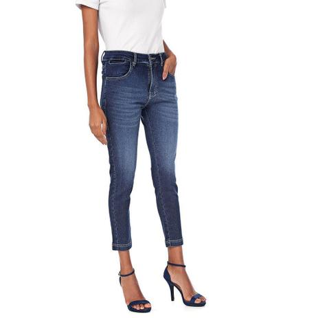 calça cropped jeans feminina