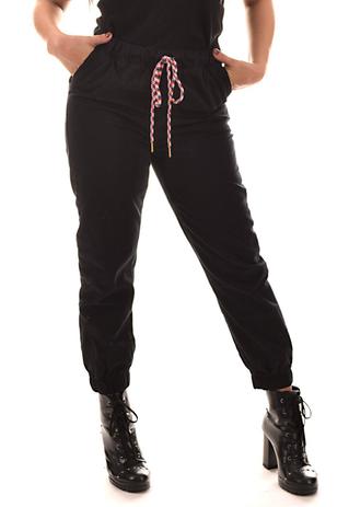 calça preta brim feminina