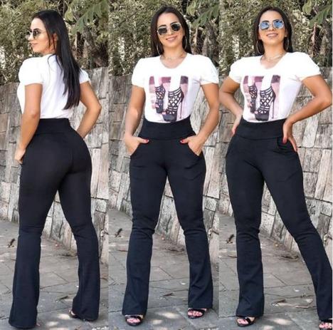 calça feminina flare jacard tecido macio com bolso cintura alta novidade - Bela encanto Menor preço em calça feminina flare jacard tecido macio com bolso cintura alta novidade - Bela encanto