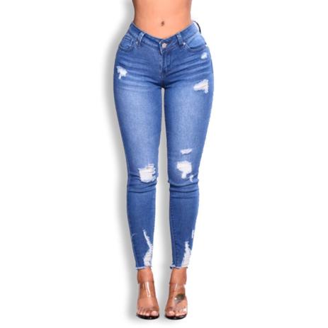 Calças jeans jogger feminina cintura alta lycra premium - R$ 149.98, cor  Azul #96763, compre agora | Shafa