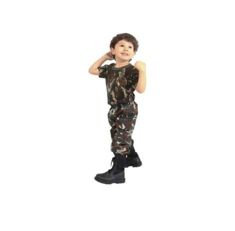 calça infantil verde militar