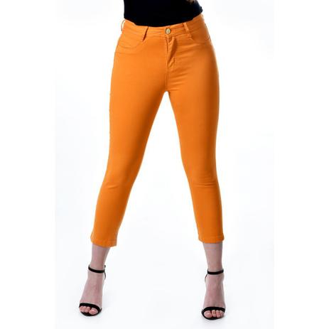 Calça Jeans Capri Colorida Cor Mostarda Composição: 98% Algodão 02%  Elastano - Sense - Outros Moda e Acessórios - Magazine Luiza