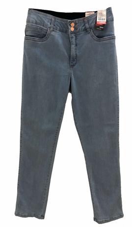 calça jeans cintura alta azul claro
