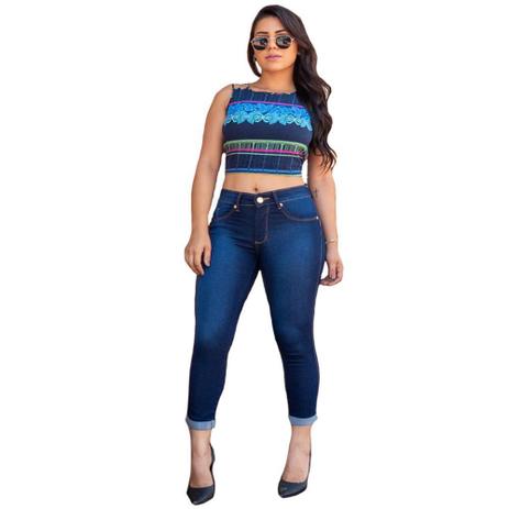 capri jeans feminina