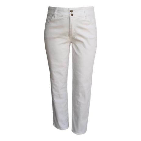 calça jeans feminina branca cintura alta