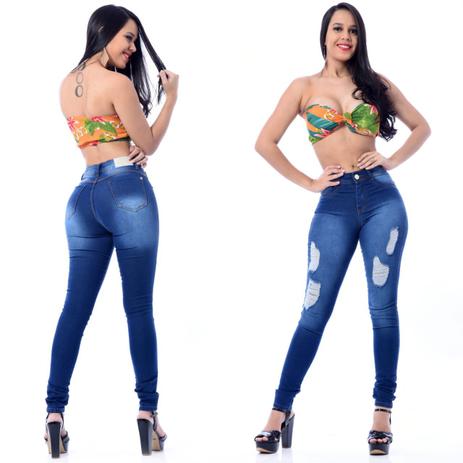 fotos de calças jeans femininas cintura alta