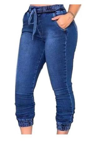 Calça Jeans Feminina Jogger Cos Elastico Blogueira Jog01 - Opa Linda Menor preço em Calça Jeans Feminina Jogger Cos Elastico Blogueira Jog01 - Opa Linda