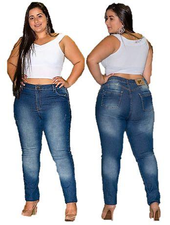 conjunto jeans feminino plus size