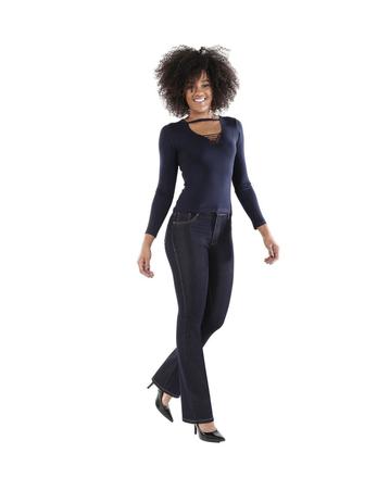 calça jeans feminina flare super lipo