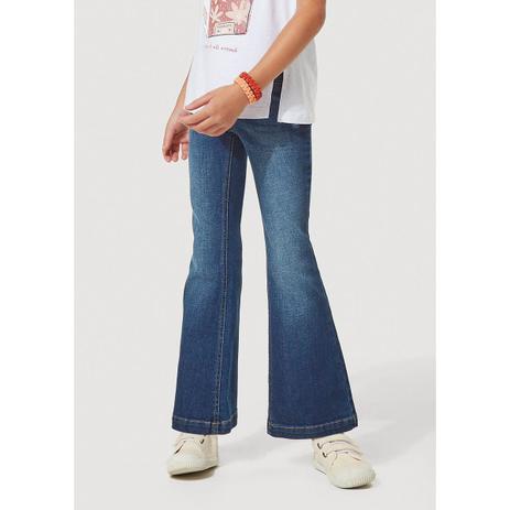 calça jeans infantil flare
