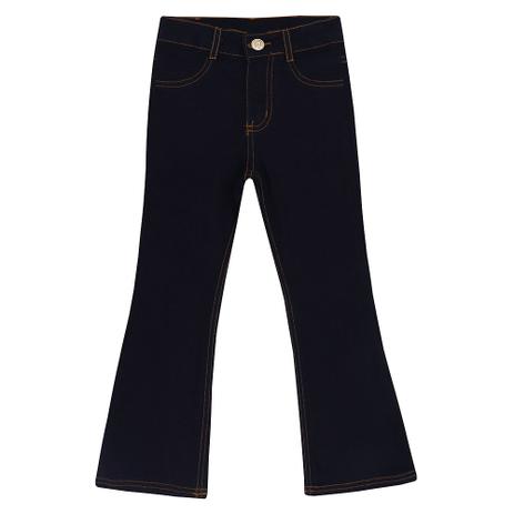 calça jeans flare infantil