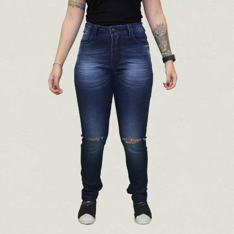 jeans rasgado feminino