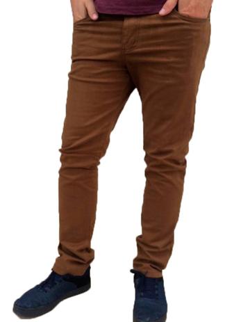 calça brim marrom