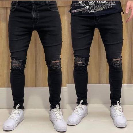 Comprar Calça Jeans Masculina Super Skinny Rasgada Destroyed - a partir de  R$174,50 - Use Dali - Vestuário e Acessórios