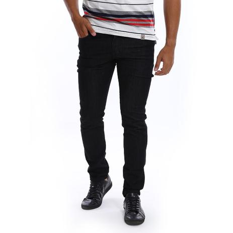 calça jeans slim preta masculina