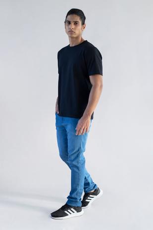 calça jeans masculina reta tradicional