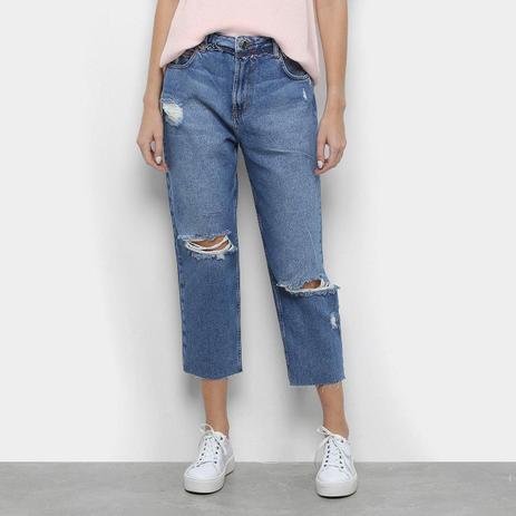 calça jeans boyfriend rasgadinha