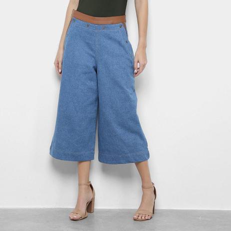 calça jeans pantacourt feminina