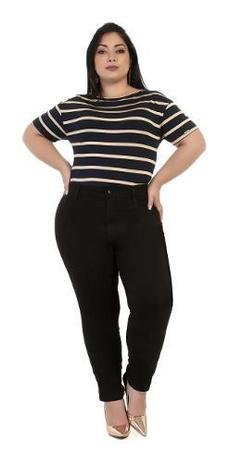 calça sawary plus size preta