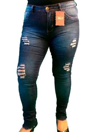 calça jeans rasgado feminina cintura alta