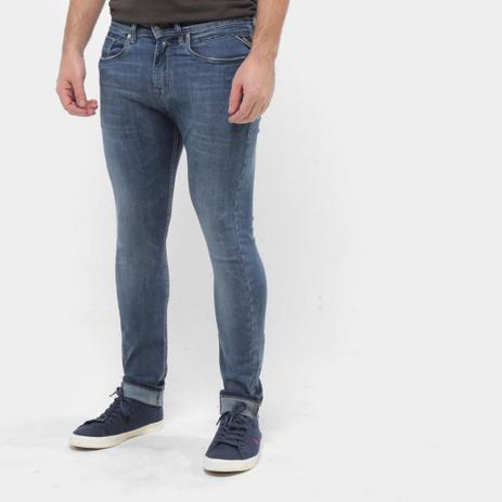calça jeans super skinny masculina