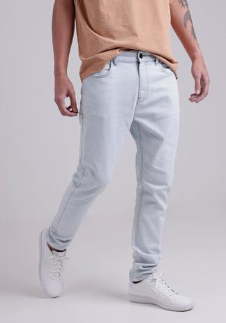 Calça Jeans Skinny Delavê Azul Gang Masculina Menor preço em Calça Jeans Skinny Delavê Azul Gang Masculina