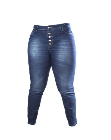 calça jeans skinning feminina plus size