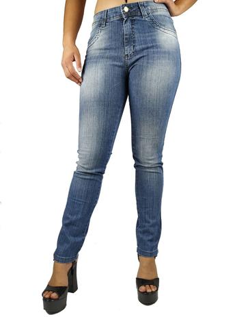 calças jeans tradicional feminina