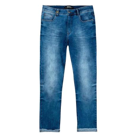calça jeans masculina barra dobrada