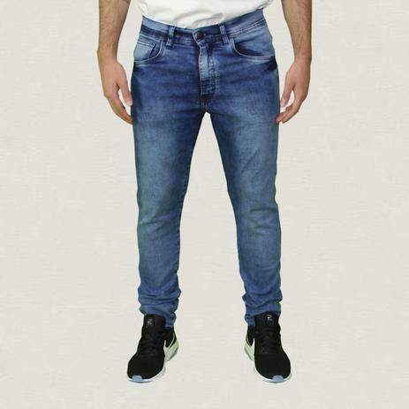 calça jeans azul escuro masculino